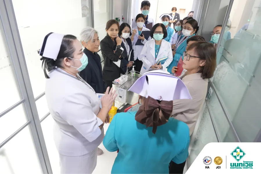 โรงพยาบาลนนทเวช เข้ารับการตรวจประเมินเพื่อต่ออายุการรับรองความสามารถห้องปฏิบัติการ — 1