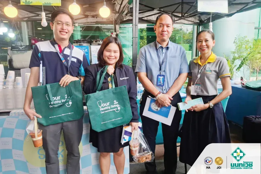 โรงพยาบาลนนทเวช ร่วมออกบูธงาน Wellbeing Market ส่งเสริมสุขภาพเชิงป้องกัน