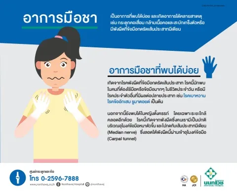 อาการมือชา